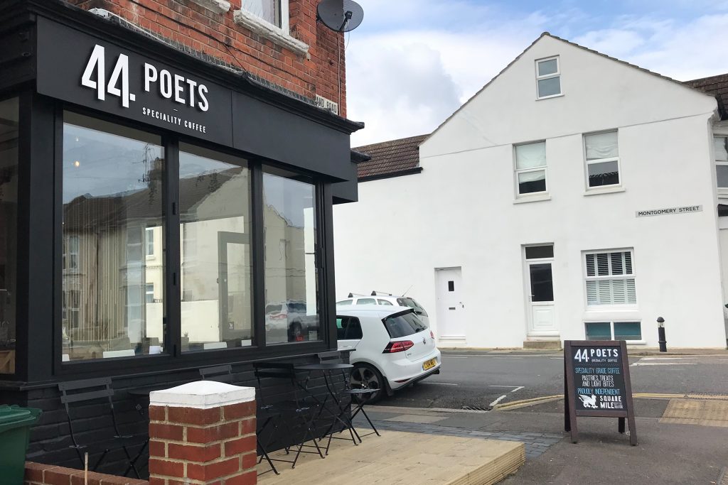 The exterior of 44 Poets