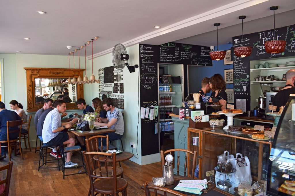 An interior shot of the Sugardough cafe in Brighton