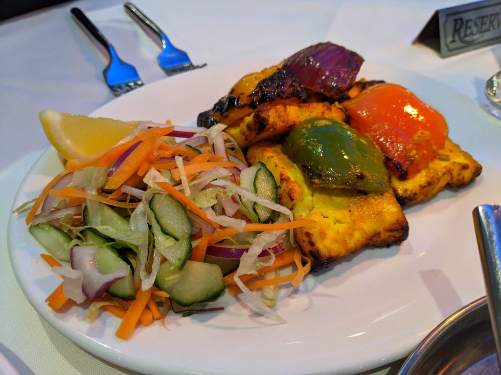 Paneer tikka at Malika, Brighton