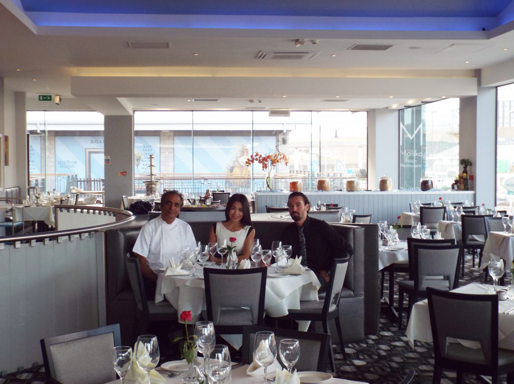 L-R: Head Chef, KK Anand, Owner, Lisa Kelly and Manager, Alex Stadoleanu